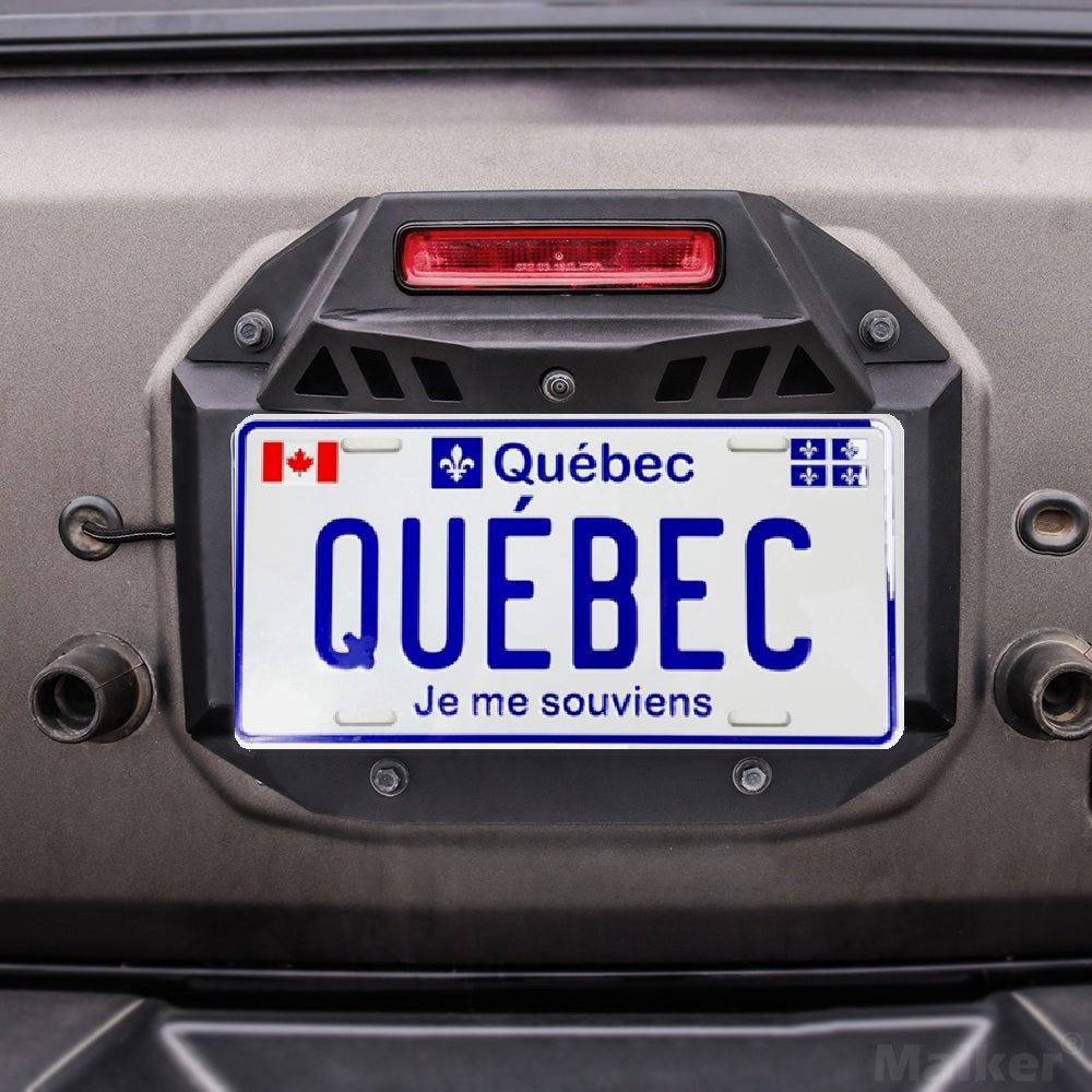 4X4WAVERS Tailgate License Plate Holder Bracket -  Jeep Wrangler JL/JLU/4XE 2018+