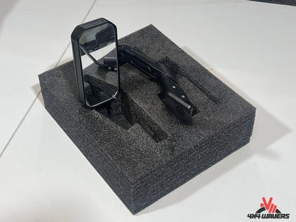 RÉTROVISEUR AUXILIAIRE LATÉRAL FURY ENGRAVER - Aluminium noir - Tous les modèles Jeep Wrangler JK/JKU/JL/JLU/4XE/JT 2007+