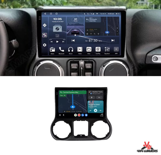 4X4WAVERS Jeep Wrangler Touch Screen Stereo - GPS,  Wireless Apple CarPlay and Android Auto - Jeep Wrangler JK/JKU 2011-2014 - 4X4 WAVERS