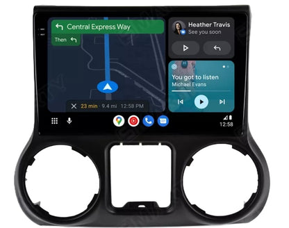 4X4WAVERS Jeep Wrangler Touch Screen Stereo - GPS,  Wireless Apple CarPlay and Android Auto - Jeep Wrangler JK/JKU 2011-2014 - 4X4 WAVERS