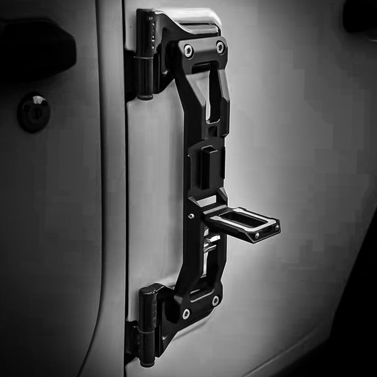 4X4WAVERS Aluminum Alloy Door Hinge Foot Step (Anti-Rust) - Jeep Wrangler JK/JKU/JL/JLU/4XE/JT  2007+
