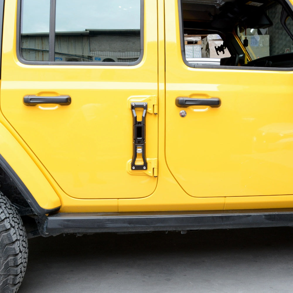 4X4WAVERS Aluminum Alloy Door Hinge Foot Step (Anti-Rust) - Jeep Wrangler JK/JKU/JL/JLU/4XE/JT  2007+