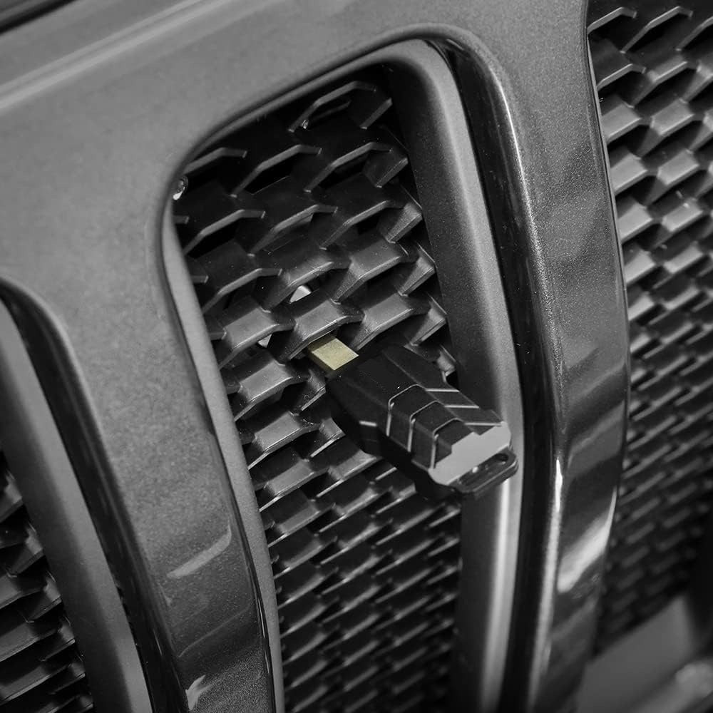 4X4WAVERS Anti-Theft Hidden Hood Grille Lock Kit with keys  - Jeep Wrangler JL/JLU/4XE/JT 2018-2023 - 4X4 WAVERS