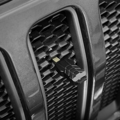 4X4WAVERS Anti-Theft Hidden Hood Grille Lock Kit with keys  - Jeep Wrangler JL/JLU/4XE/JT 2018-2023 - 4X4 WAVERS