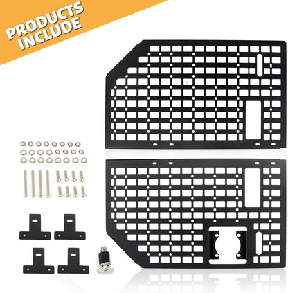 4X4WAVERS Trunk Side Bed Tactical Panels (2 sides) Cargo Storage Organizer - Jeep JT-Gladiator 2019+ - 4X4 WAVERS