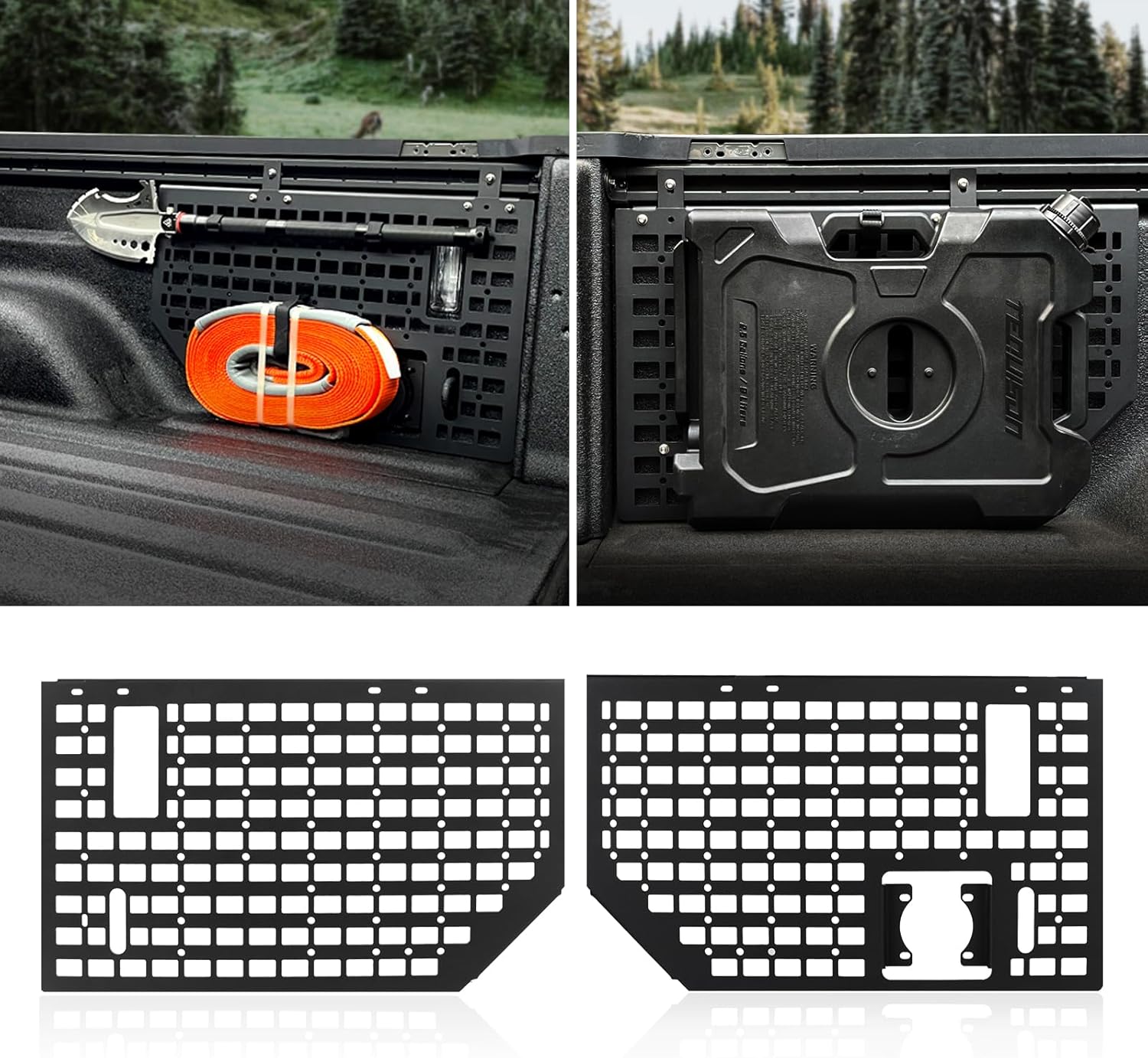 4X4WAVERS Trunk Side Bed Tactical Panels (2 sides) Cargo Storage Organizer - Jeep JT-Gladiator 2019+ - 4X4 WAVERS