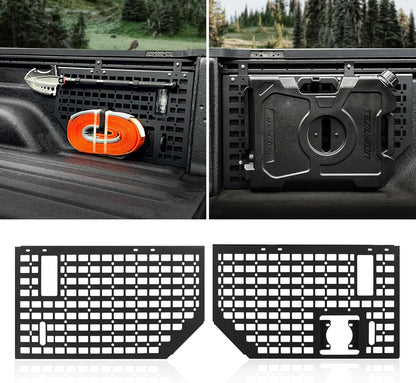 4X4WAVERS Trunk Side Bed Tactical Panels (2 sides) Cargo Storage Organizer - Jeep JT-Gladiator 2019+ - 4X4 WAVERS