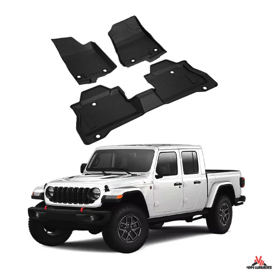 4X4WAVERS 3D Floor Mat Kit - Jeep Gladiator JT 2019+ - 4X4 WAVERS