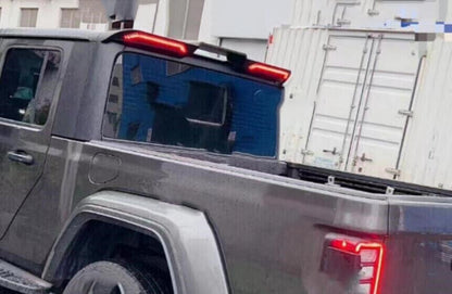 4X4WAVERS Rear Roof Spoiler Wing with Brake LED Light - Jeep Gladiator JT 2019+ - 4X4 WAVERS