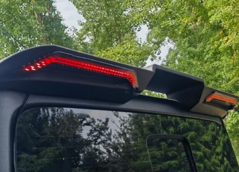 4X4WAVERS Rear Roof Spoiler Wing with Brake LED Light - Jeep Gladiator JT 2019+ - 4X4 WAVERS