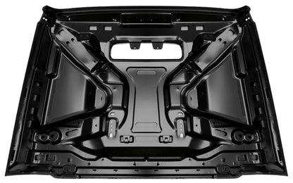 4X4WAVERS 392 Style Hood (Black Steel) with 392 logo - Jeep Wrangler JL/JLU/4XE/JT 2018+ - 4X4 WAVERS
