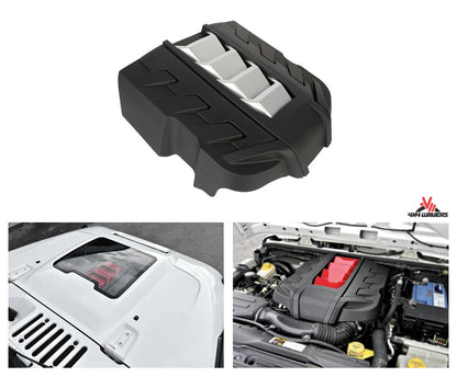 4X4WAVERS 3.0L and 3.6L Engine Cover - Capsule Design - Jeep Wrangler JK/JKU 2007-2018 - 4X4 WAVERS