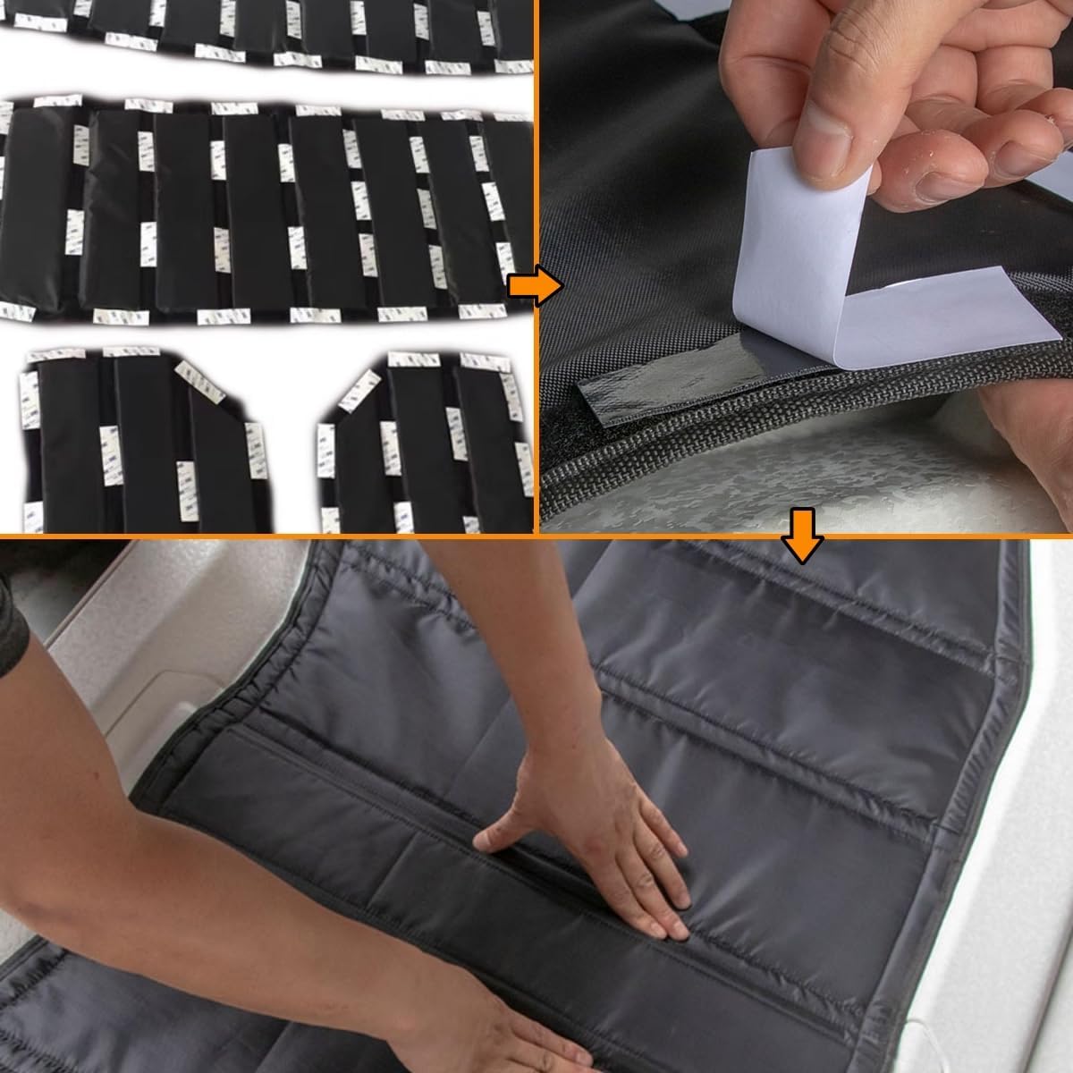 4X4WAVERS RR Design Hard Top Roof Insulator - All-Season Thermal Insulation - Jeep Wrangler JLU/4XE (4 doors) 2018+ - 4X4 WAVERS