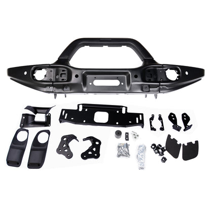 4X4WAVERS AEV Style Front Bumper Long Type with Flat Sides  - Jeep Wrangler JL/JLU/4XE/JT 2018-2025