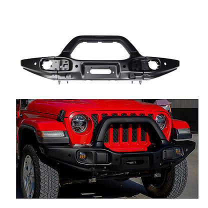 4X4WAVERS AEV Style Front Bumper Long Type with Flat Sides  - Jeep Wrangler JL/JLU/4XE/JT 2018-2025