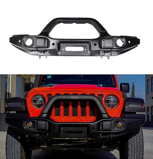 4X4WAVERS AEV Style Front Bumper Long Type with High Sides  - Jeep Wrangler JL/JLU/4XE/JT 2018+ - 4X4 WAVERS