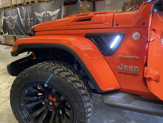 4X4WAVERS Fender Lighting Sidetrack LED - Jeep Wrangler JL/JLU/4XE/JT 2018+
