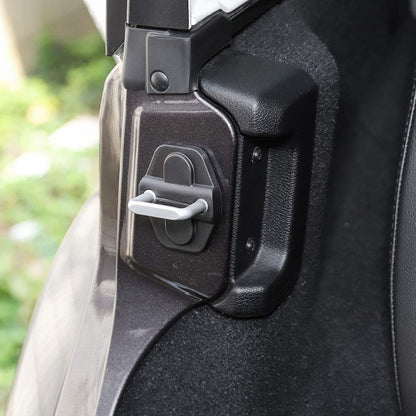 4X4WAVERS Black Door Latch Lock Trim Covers 6 PCS - Jeep Wrangler JL/JLU/4XE/JT 2018+ - 4X4 WAVERS