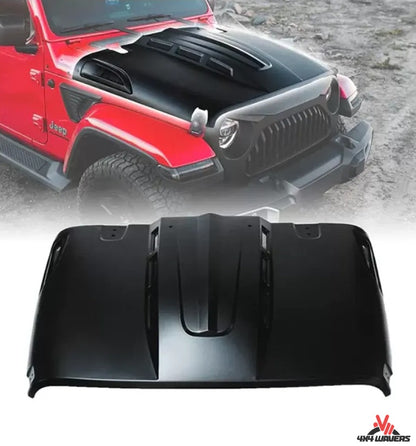 4X4WAVERS Avengers Series I Steel Hood - Jeep Wrangler JL/JLU/4XE/JT 2018+ - 4X4 WAVERS