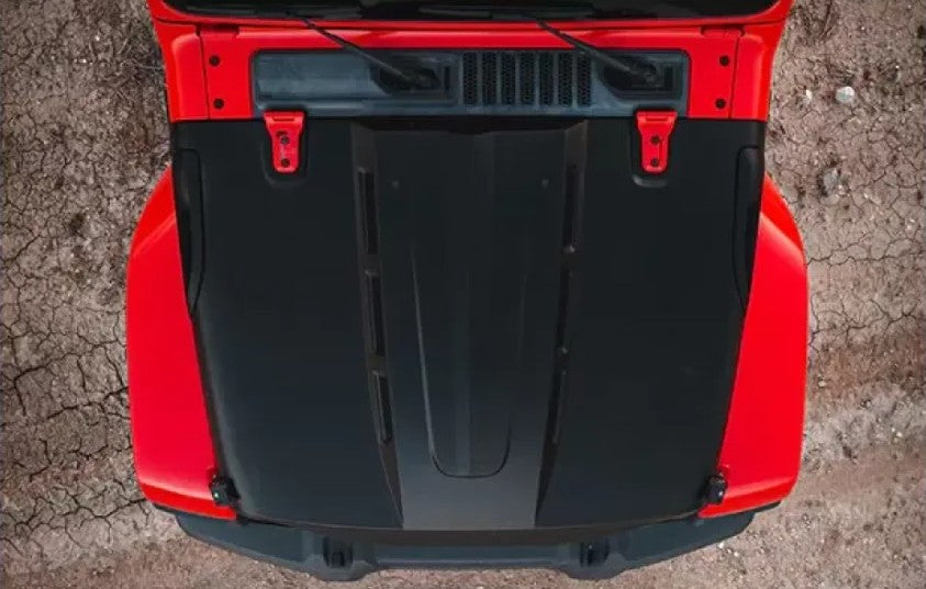4X4WAVERS Avengers Series I Steel Hood - Jeep Wrangler JL/JLU/4XE/JT 2018+ - 4X4 WAVERS