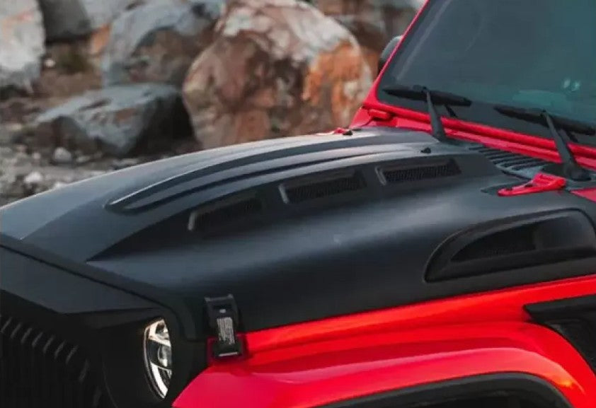 4X4WAVERS Avengers Series I Steel Hood - Jeep Wrangler JL/JLU/4XE/JT 2018+ - 4X4 WAVERS