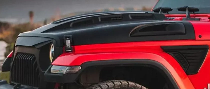 4X4WAVERS Avengers Series I Steel Hood - Jeep Wrangler JL/JLU/4XE/JT 2018+ - 4X4 WAVERS