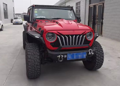 4X4WAVERS Front/Rear Metal Armor Fenders Kit - Hard Line Design - Jeep Wrangler JL/JLU/4XE 2018+ - 4X4 WAVERS