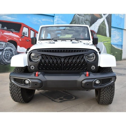 4X4WAVERS Owl Face Series III Grille with bright LED - Jeep Wrangler JK/JKU 2007-2018