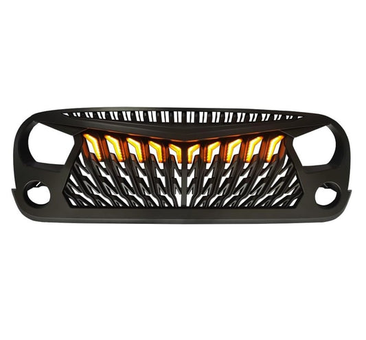 4X4WAVERS Owl Face Series III Grille with bright LED - Jeep Wrangler JK/JKU 2007-2018