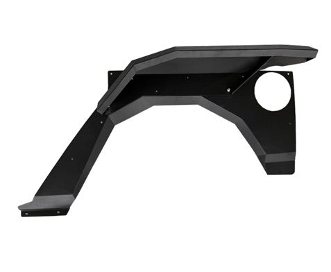 4X4WAVERS Rear Metal Armor Fenders Kit - Climber Style - Jeep Wrangler JL/JLU/4XE 2018+ - 4X4 WAVERS