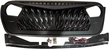 4X4WAVERS Owl Face Series III Grille with bright LED - Jeep Wrangler JL/JLU/4XE/JT 2018+
