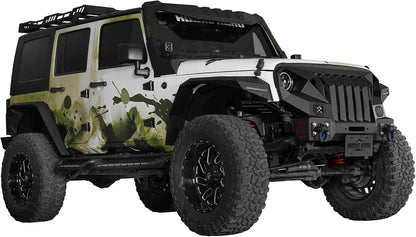 Grille/pare-chocs avant en métal court Metal Face Grumper 4X4WAVERS - Jeep Wrangler JK/JKU 2007-2018