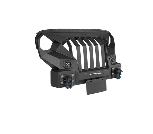 Grille/pare-chocs avant en métal court Metal Face Grumper 4X4WAVERS - Jeep Wrangler JK/JKU 2007-2018