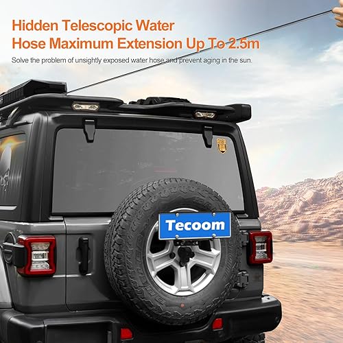 4X4WAVERS 30L Electric Pressure Shower & Outdoor Camping Water Tank (Black Color) - Universal