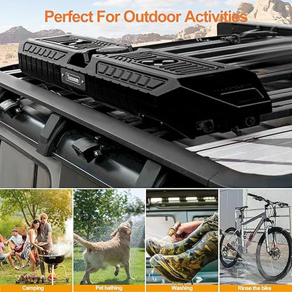 4X4WAVERS 30L Electric Pressure Shower & Outdoor Camping Water Tank (Black Color) - Universal