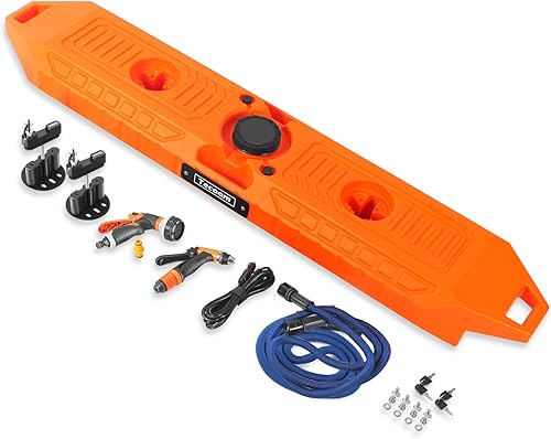 4X4WAVERS 30L Electric Pressure Shower & Outdoor Camping Water Tank (Orange Color) - Universal