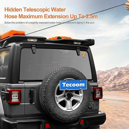 4X4WAVERS 30L Electric Pressure Shower & Outdoor Camping Water Tank (Orange Color) - Universal