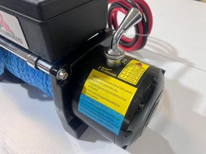 4X4Wavers Heavy Duty 8,000 lbs 12V Electric Offroad Winch with wireless remote - Synthetic rope