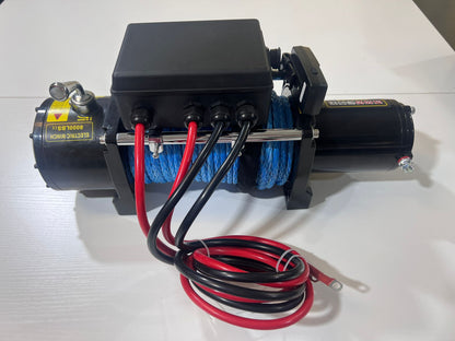 4X4Wavers Heavy Duty 8,000 lbs 12V Electric Offroad Winch with wireless remote - Synthetic rope