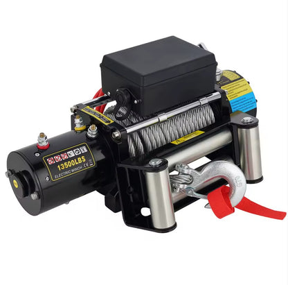 4X4Wavers Heavy Duty 13,500 lbs 12V Electric Offroad Winch with wireless remote - Steel rope