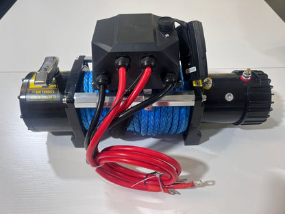 4X4Wavers Heavy Duty 13,500 lbs 12V Electric Offroad Winch with wireless remote - Synthetic rope