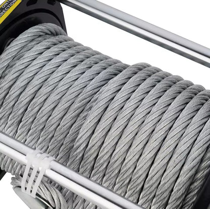 4X4Wavers Heavy Duty 13,500 lbs 12V Electric Offroad Winch with wireless remote - Steel rope