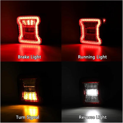 4X4WAVERS Premium LED Tail Light Upgrade Kit - Jeep Wrangler JL/JLU/4XE 2018-2023