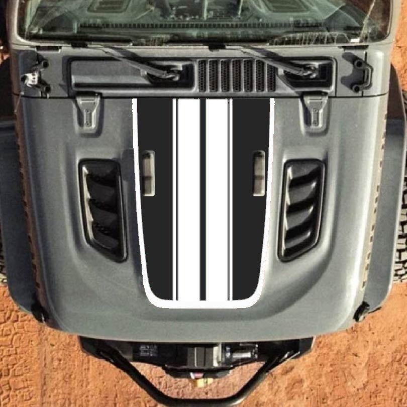 Hood Decal for Jeep Wrangler JL JLU Gladiator JT Rubicon Hood 2018+ Style #60