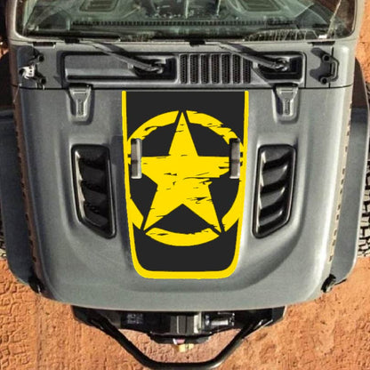 Hood Decal for Jeep Wrangler JL JLU Gladiator JT Rubicon Hood 2018+ Style #27