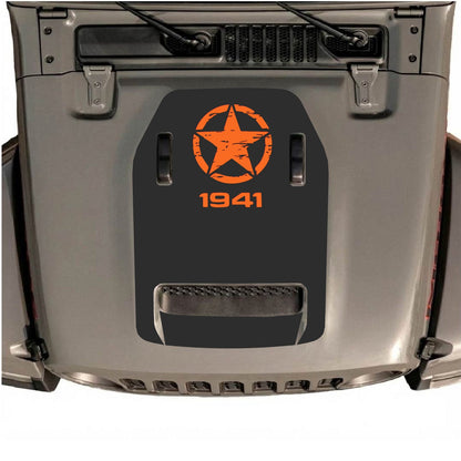 CarCode Autocollant de capot pour Jeep Wrangler JL/JLU Rubicon 392 et Gladiator Mojave, au design élégant, pour modèles 2020-2026.
