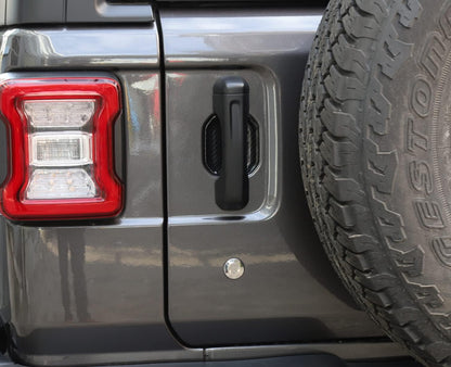 4X4WAVERS Look Door Handle Bowl Trim - Carbon Fiber / Matt Black / Shiny Chrome - Jeep Wrangler JL/JLU/4XE/JT 2018+ - 4X4 WAVERS