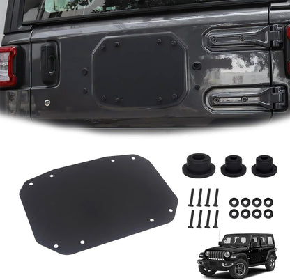 Rear Tailgate Plate Trim - Plate Sealing Plate - Jeep Wrangler JL/JLU/4XE 2018+ - 4X4 WAVERS