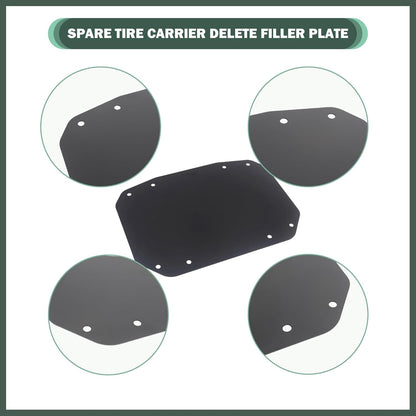 Rear Tailgate Plate Trim - Plate Sealing Plate - Jeep Wrangler JL/JLU/4XE 2018+ - 4X4 WAVERS