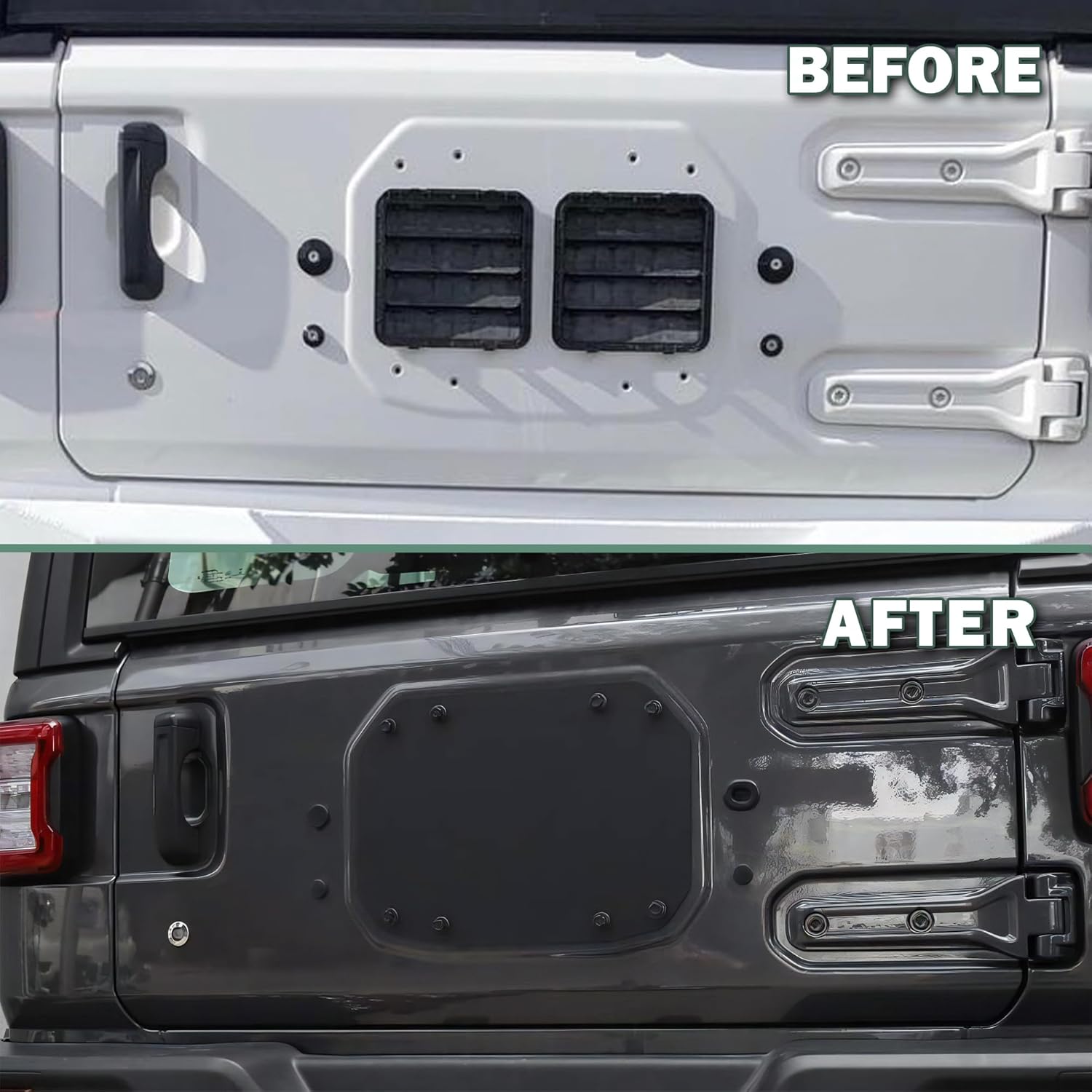 Rear Tailgate Plate Trim - Plate Sealing Plate - Jeep Wrangler JL/JLU/4XE 2018+ - 4X4 WAVERS